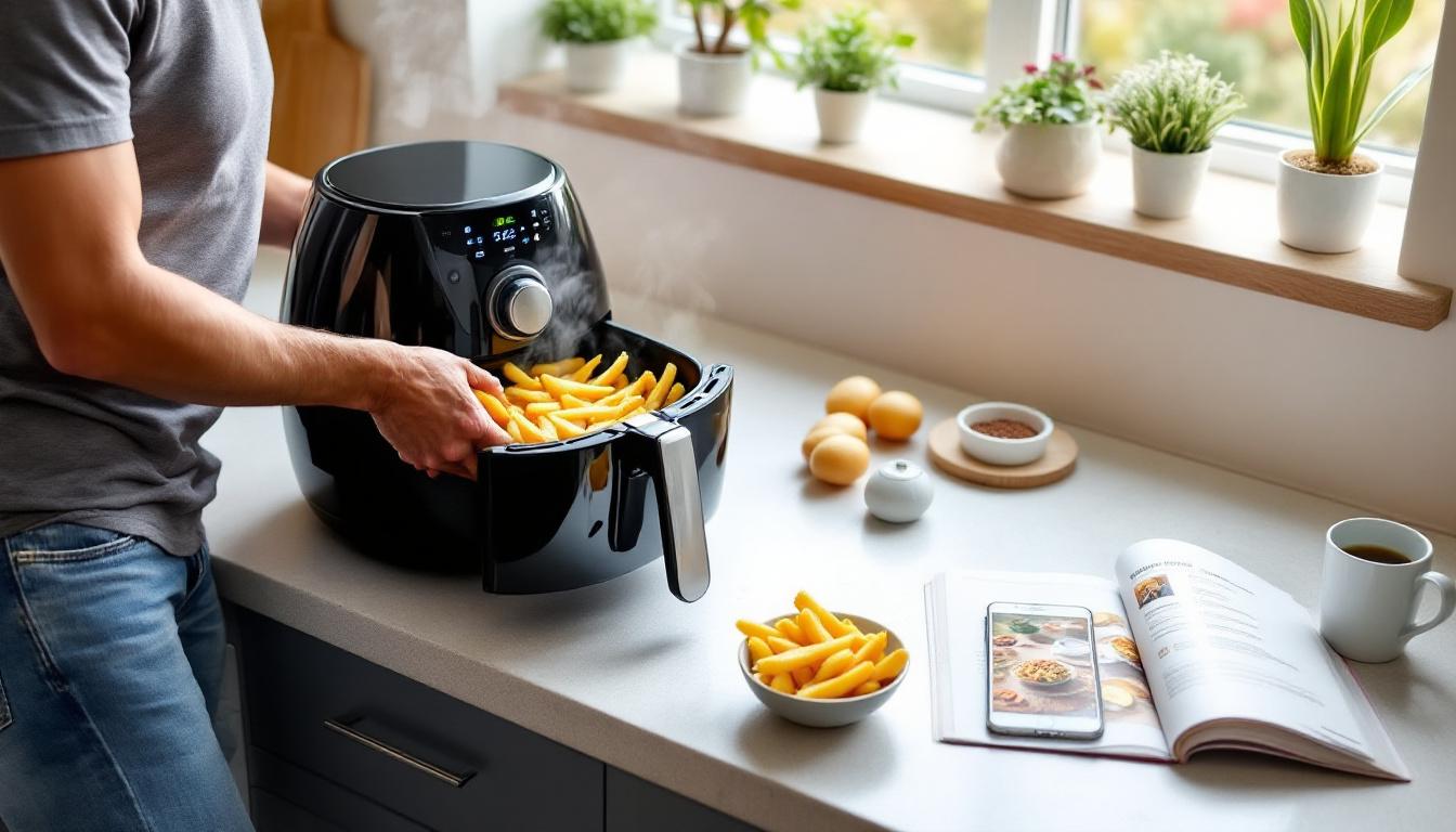 ontdek hoe je met deze eenvoudige truc eindelijk krokante airfryer-frietjes krijgt. maak je snacks perfect goudbruin en heerlijk knapperig!