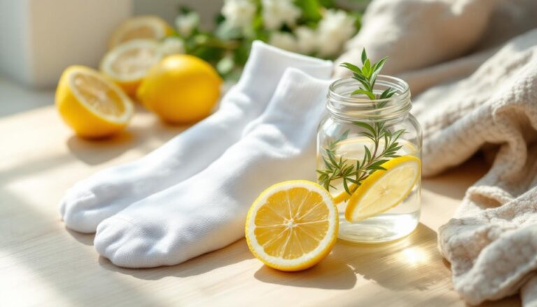 ontdek deze natuurlijke oplossing die je sokken witter maakt dan baking soda. veilig, effectief en gemakkelijk te gebruiken voor stralend schone sokken!