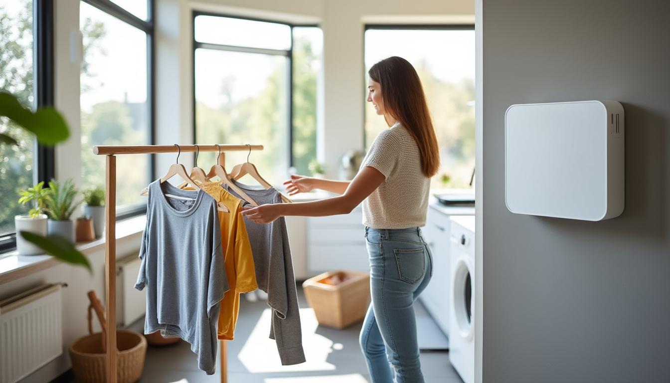 ontdek dit slimme apparaat dat je was in slechts 4 uur droogt zonder radiator of droger, terwijl het je energieverbruik verlaagt.