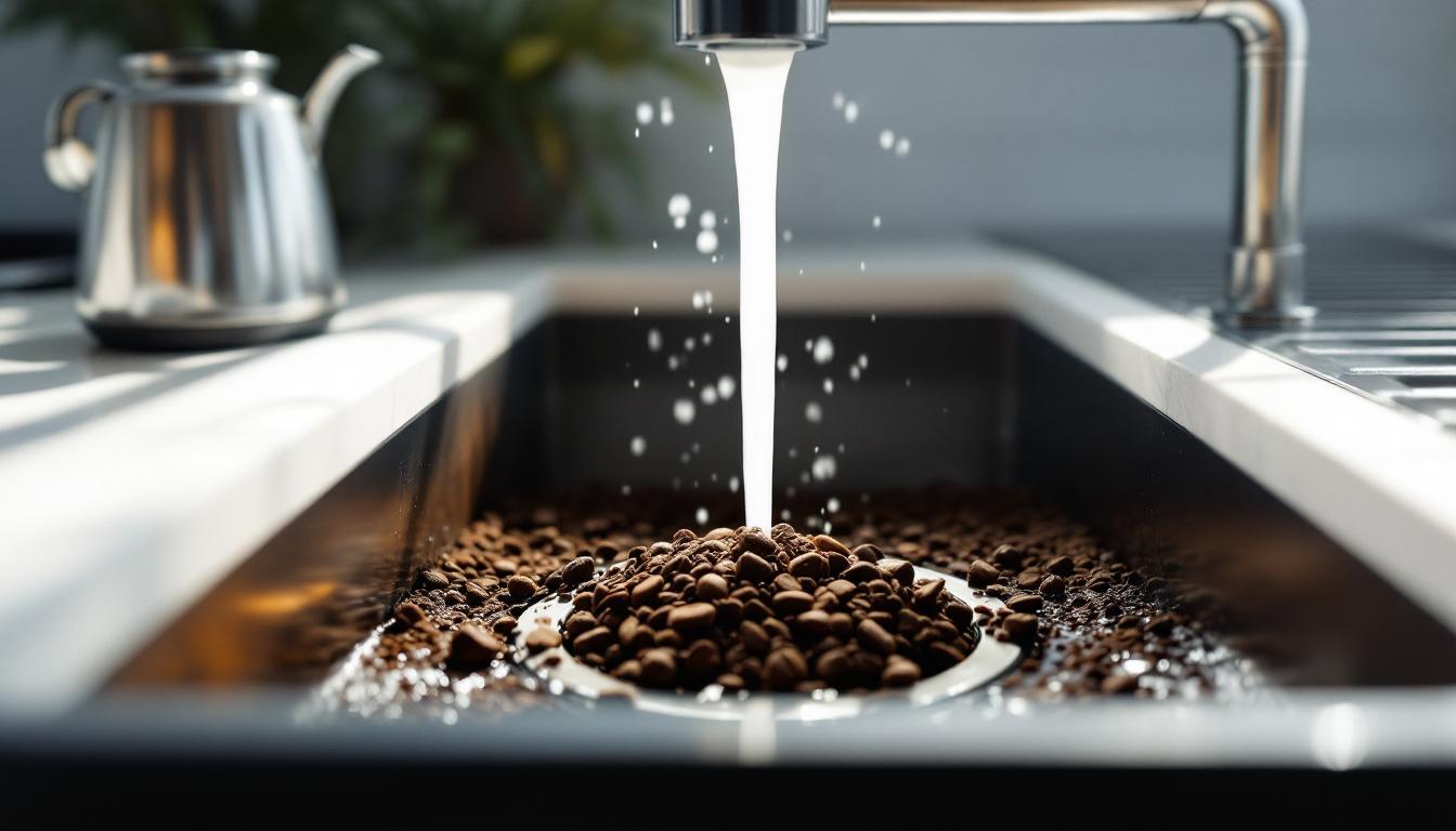 ontdek waarom het weggooien van koffiedik in de gootsteen onverwachte problemen kan veroorzaken en leer hoe je dit voorkomt.