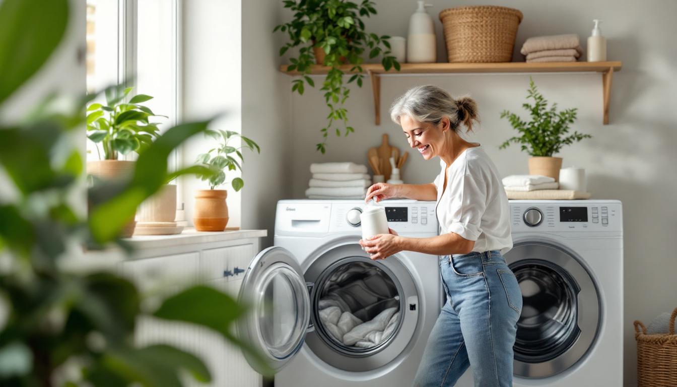 met slechts één dopje van dit middel houd je je wasmachine fris en schoon. ontdek hoe eenvoudig het is om nare geurtjes en vuil te verwijderen voor een perfect schone was!
