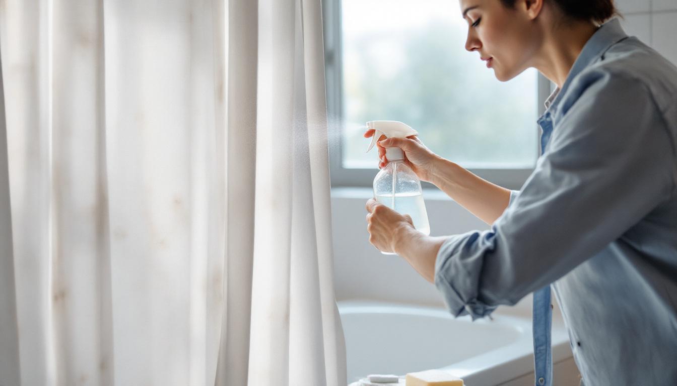 schimmel op je douchegordijn verwijderen? ontdek deze eenvoudige truc die je douchegordijn snel en effectief een nieuw leven geeft.