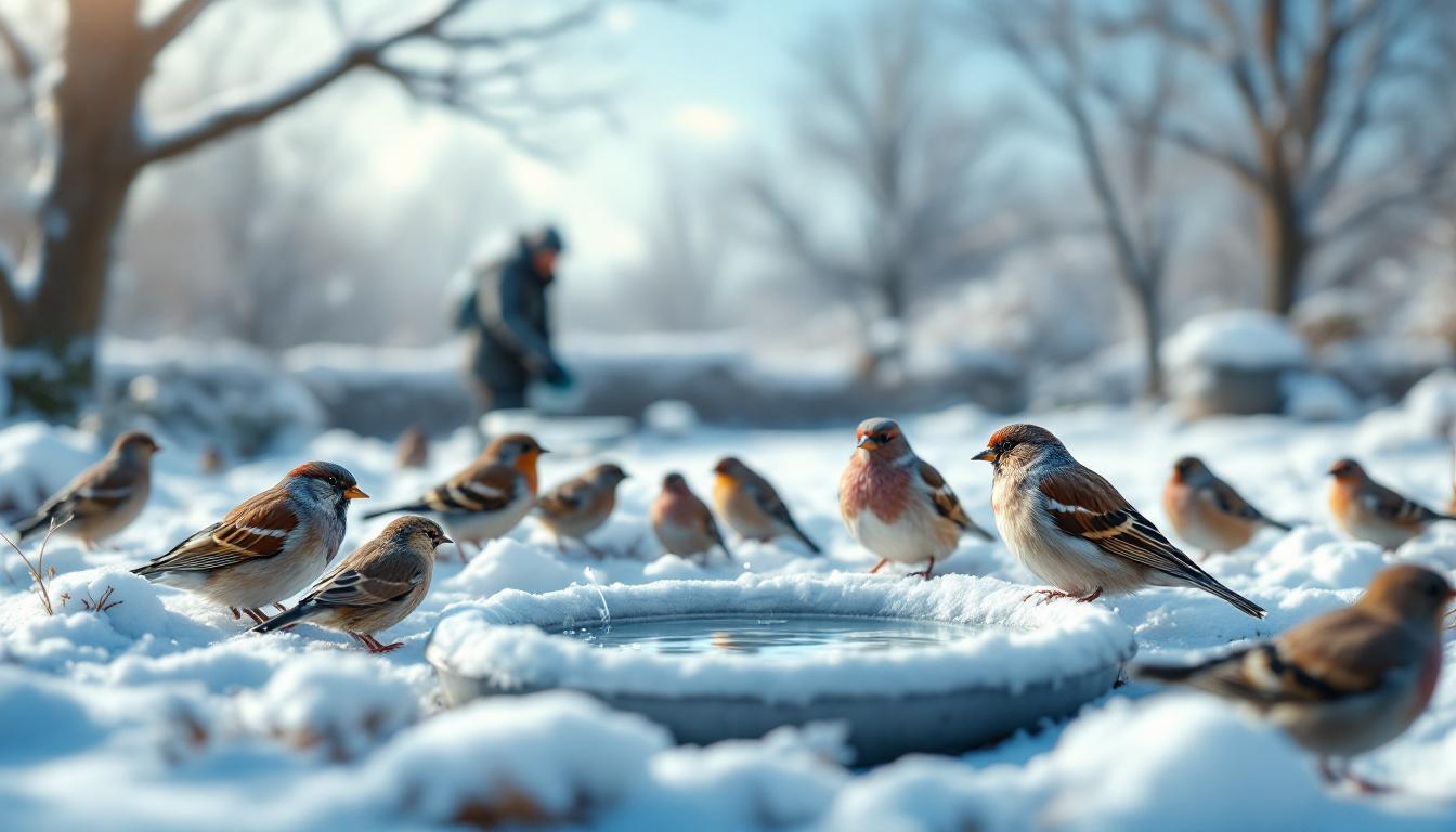 ontdek slimme en eenvoudige manieren om de hele winter een zwerm vogels naar je tuin te lokken zonder zaden te gebruiken. geniet van natuurlijk vogelplezier gedurende de koude maanden!