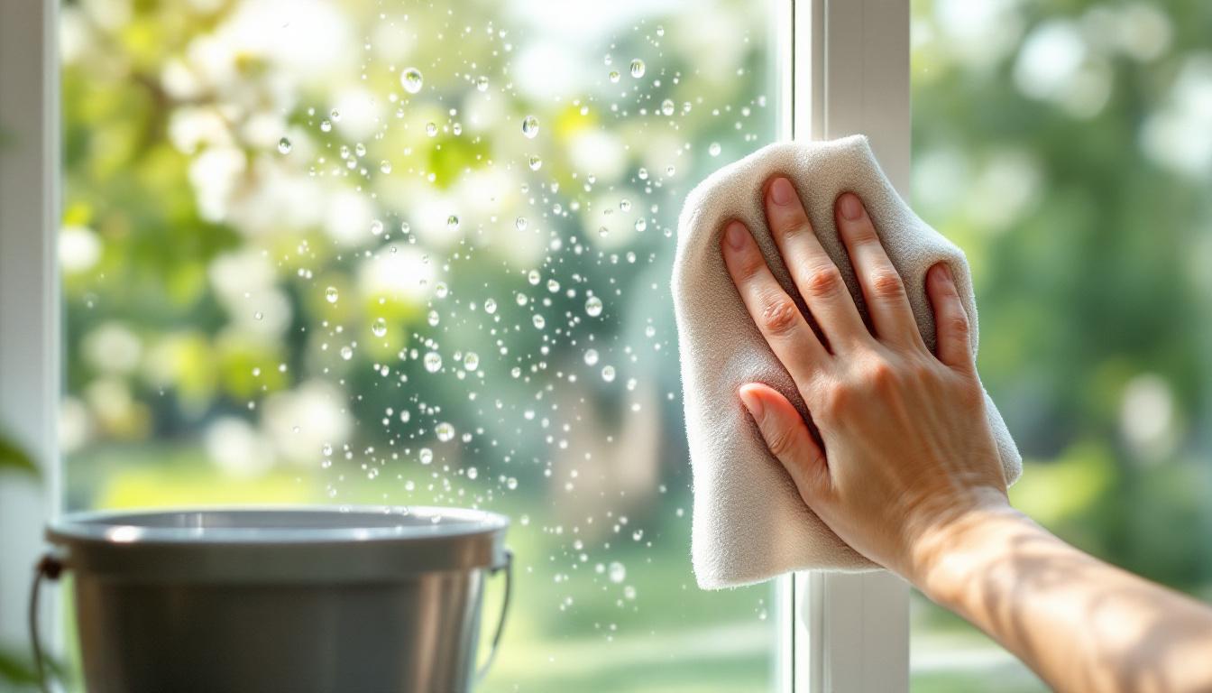 ontdek hoe je snel en eenvoudig je ramen kunt laten glanzen met slechts een paar druppels in het water - perfect voor luie mensen die stralende ramen willen tot het voorjaar!
