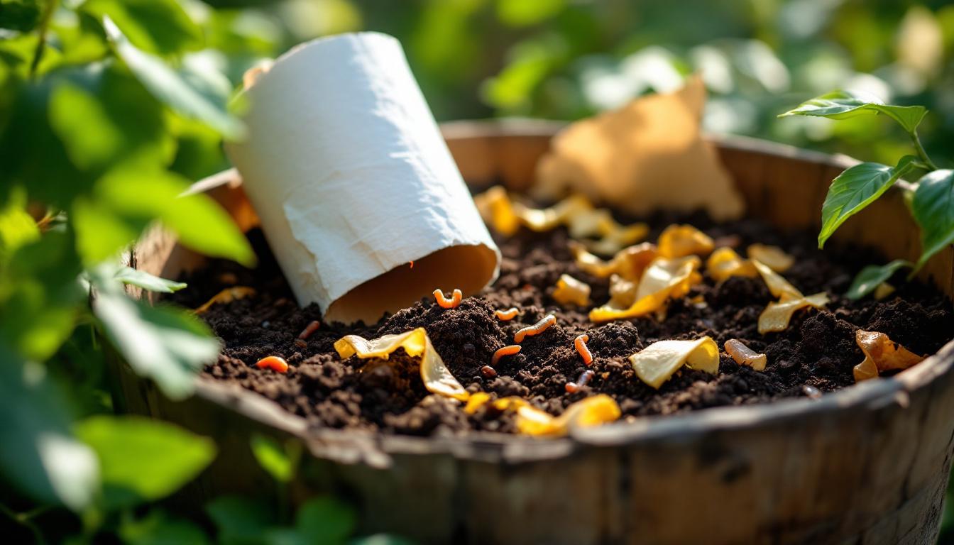 leer hoe je toilettenrolkokers kunt composteren en ontdek de verrassende truc voor een vruchtbare en gezonde tuin.