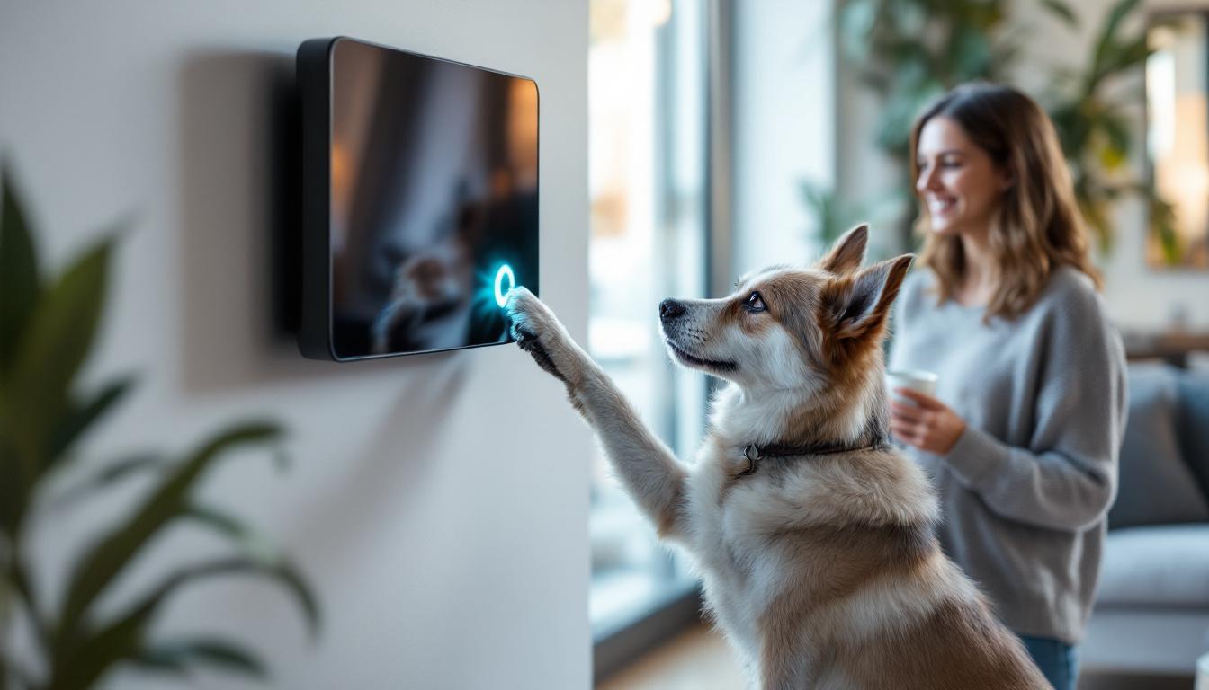 ontdek hoe nieuwe technologie huisdieren in staat stelt om zelfstandig apparaten te bedienen en hun leven gemakkelijker maakt.